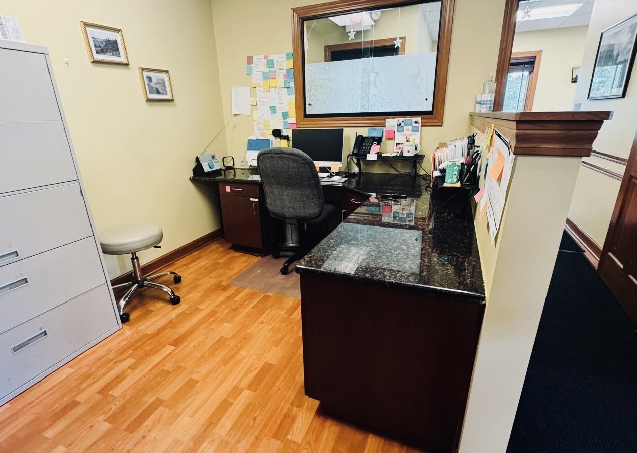 Front desk at the clinic